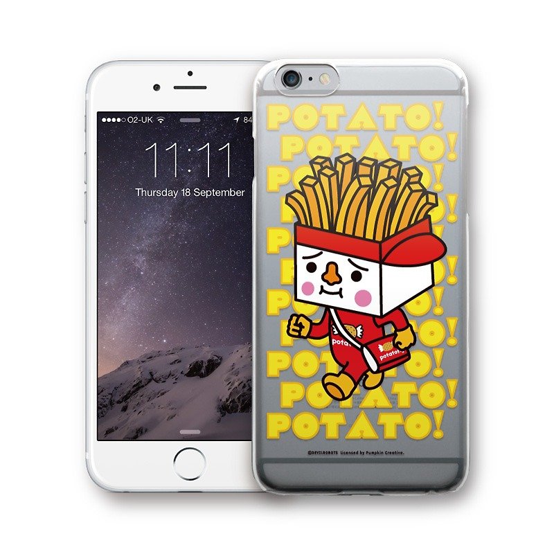 AppleWork iPhone 6/6S/7/8 原创设计保护壳 - 豆腐薯条 PSIP-290 - 手机壳/手机套 - 塑料 黄色