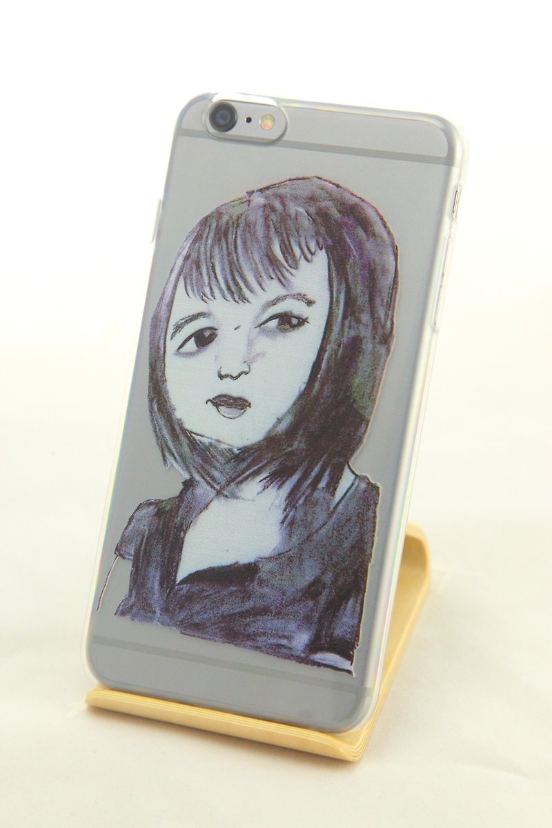童趣系列-豆豆的自画像《 iPhone/Samsung/HTC/LG 》TPU手机保护壳 - 手机壳/手机套 - 硅胶 黑色