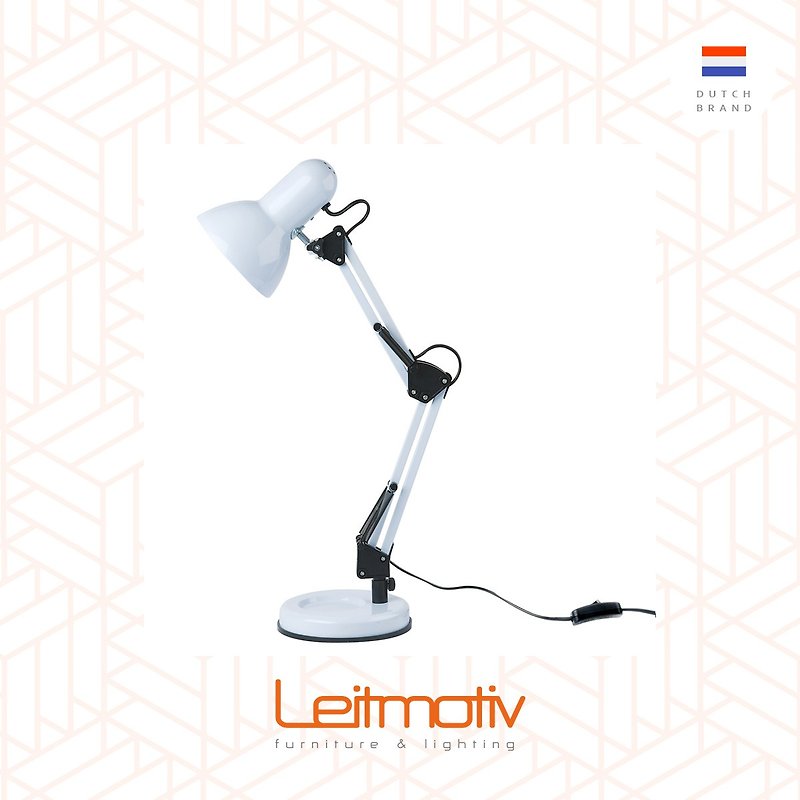 Leitmotiv desk lamp HOBBY steel White 白色HOBBY可调较枱灯 - 灯具/灯饰 - 其他金属 白色