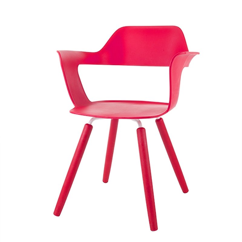 MUSE 沐司_四脚椅/裸红 (商品仅配送台湾地区) - 其他家具 - 塑料 红色
