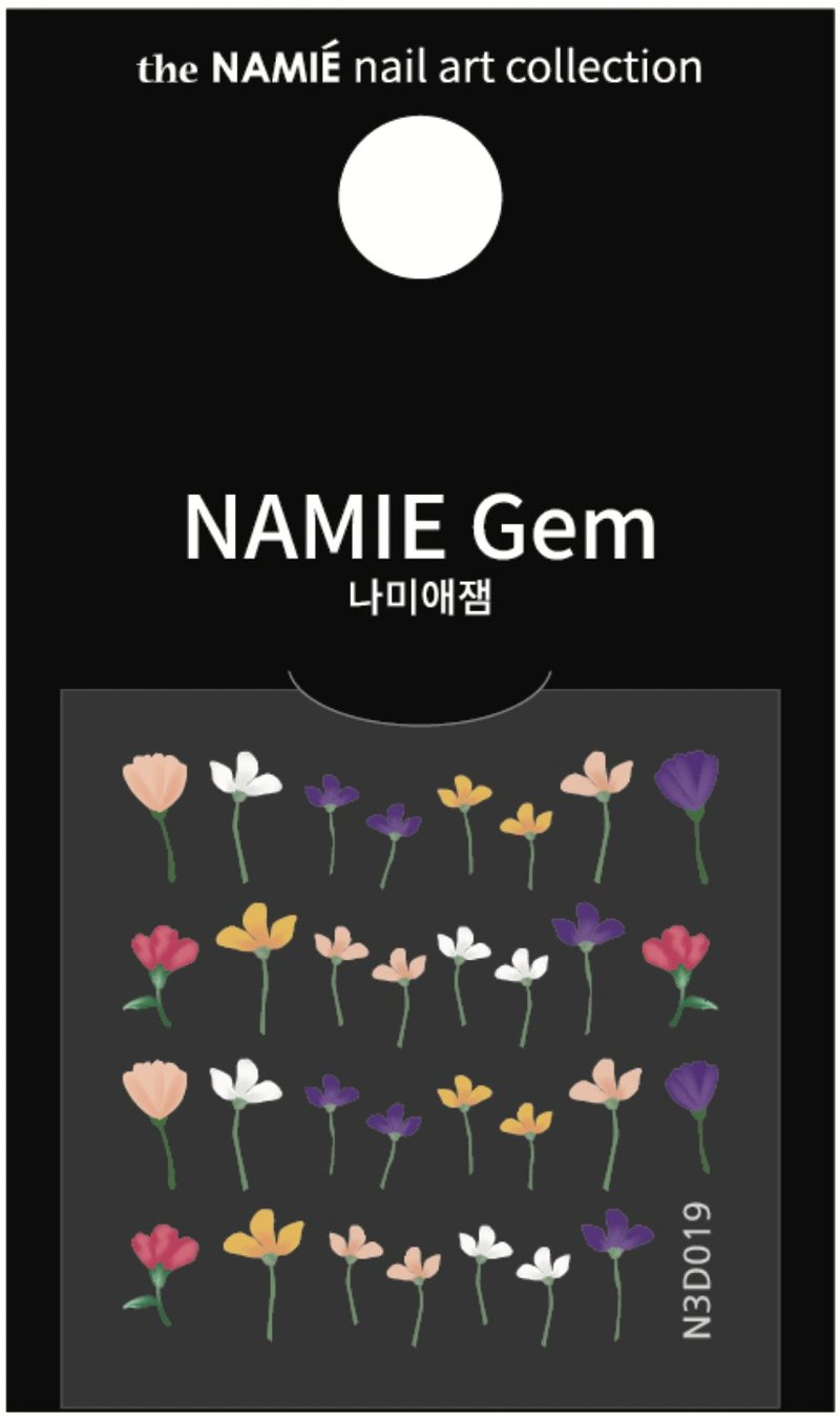 【专业用】NAMIE Gem 美甲装饰艺术贴纸 3D 019-027 - 指甲油/指甲贴 - 纸 金色