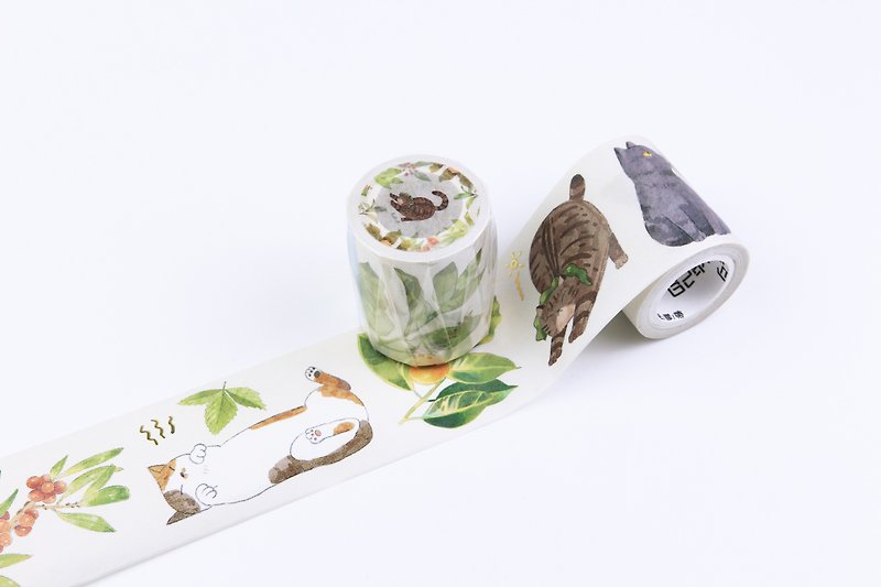 【植物猫】和纸胶带 By bir bir chiao - 纸胶带 - 纸 黄色
