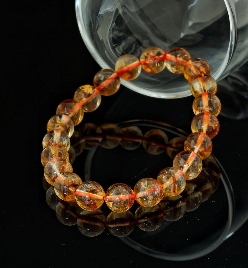 黄水晶 9.5mm 手链 ( Citrine 9.5mm Bracelet ) - 手链/手环 - 水晶 