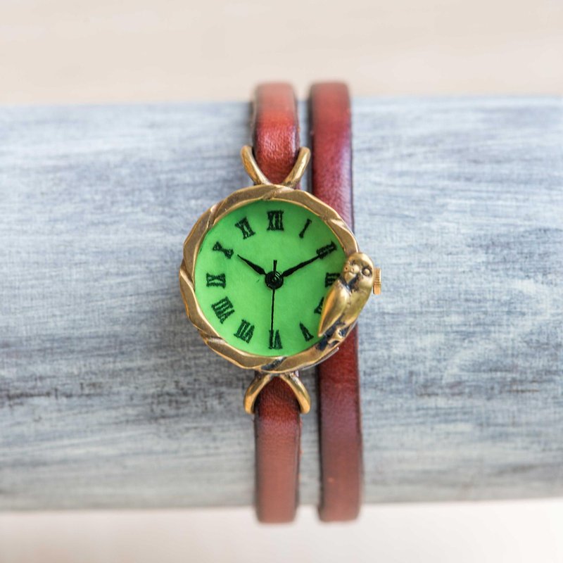 インコの腕時計SS緑 - 女表 - 其他金属 绿色