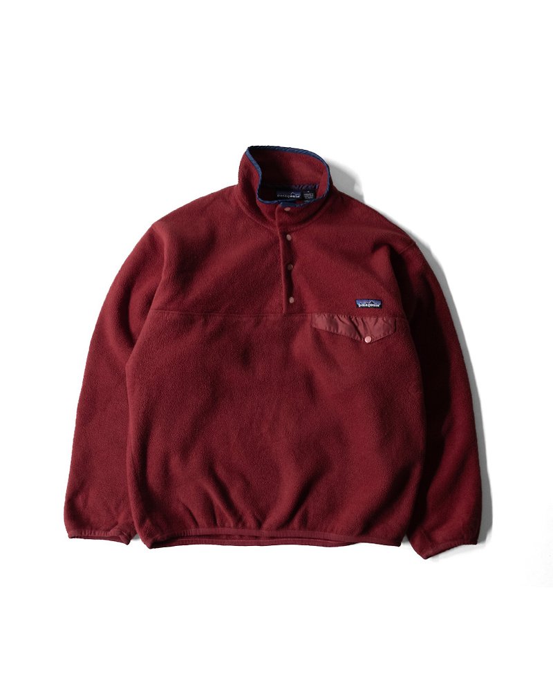 A PRANK DOLLY - 品牌Patagonia 1994&#x27;s酒红色刷毛上衣(T201060)