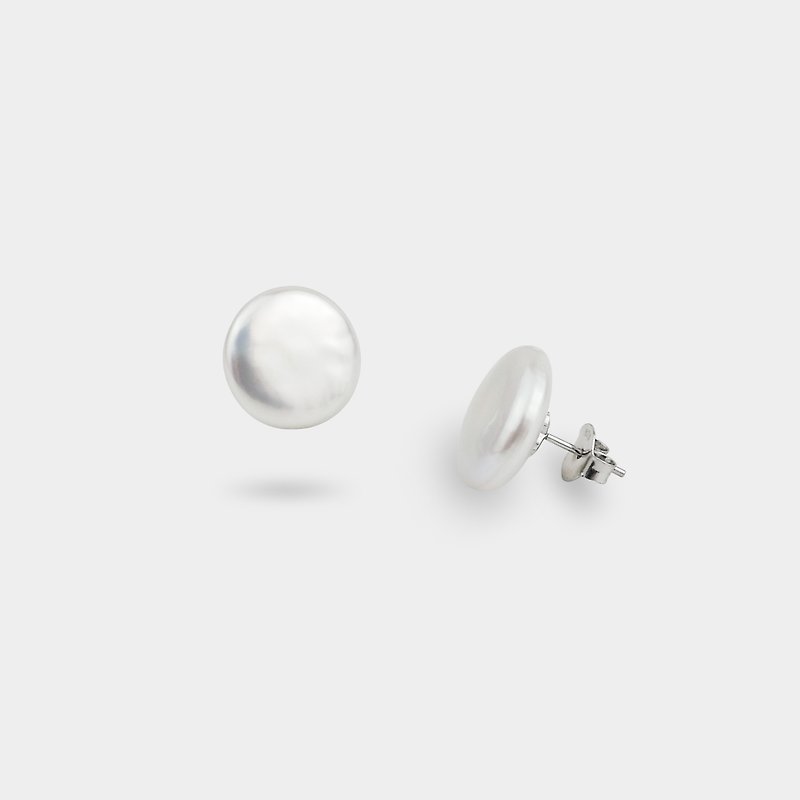 CONNIE 珍珠耳环 - 耳环/耳夹 - 珍珠 银色
