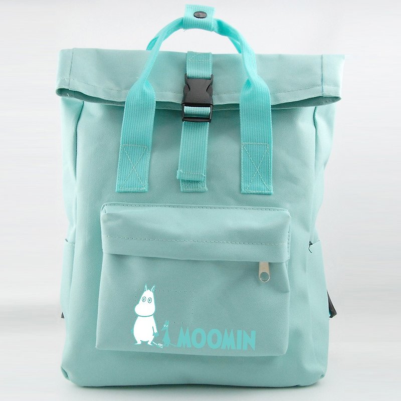 Moomin噜噜米授权-开扣后背包(浅绿) - 后背包/双肩包 - 聚酯纤维 绿色