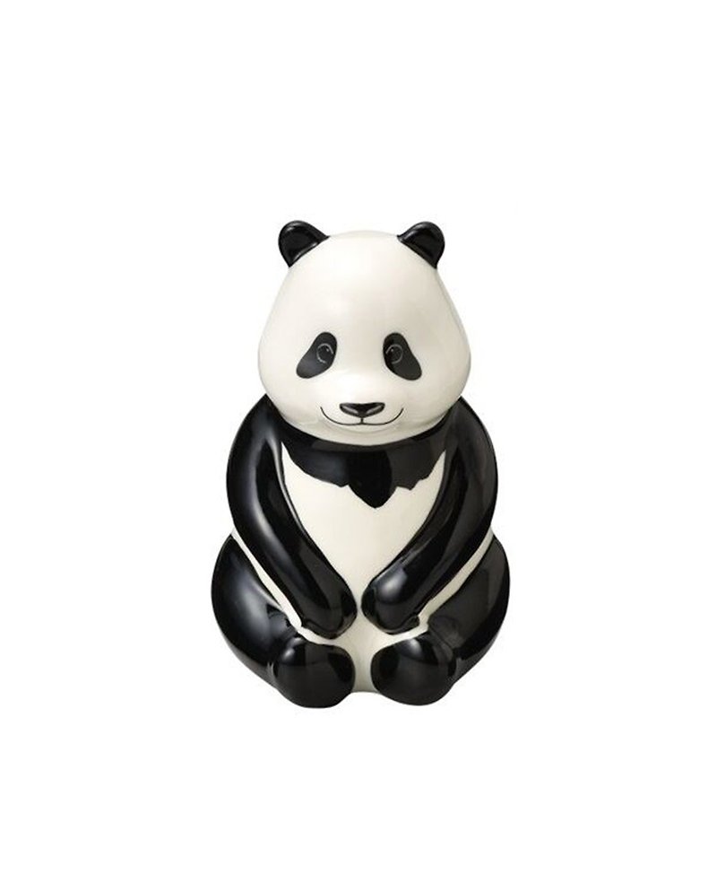 日本Magnets可爱动物系列造型陶瓷笔筒花瓶摆饰(猫熊) - 花瓶/陶器 - 瓷 白色
