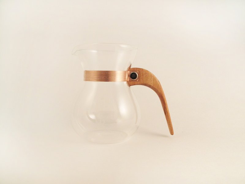露·La Rosee 木质手感咖啡壶-第二代-简约款-翅雌豆木-需预购 - 厨房用具 - 木头 橘色