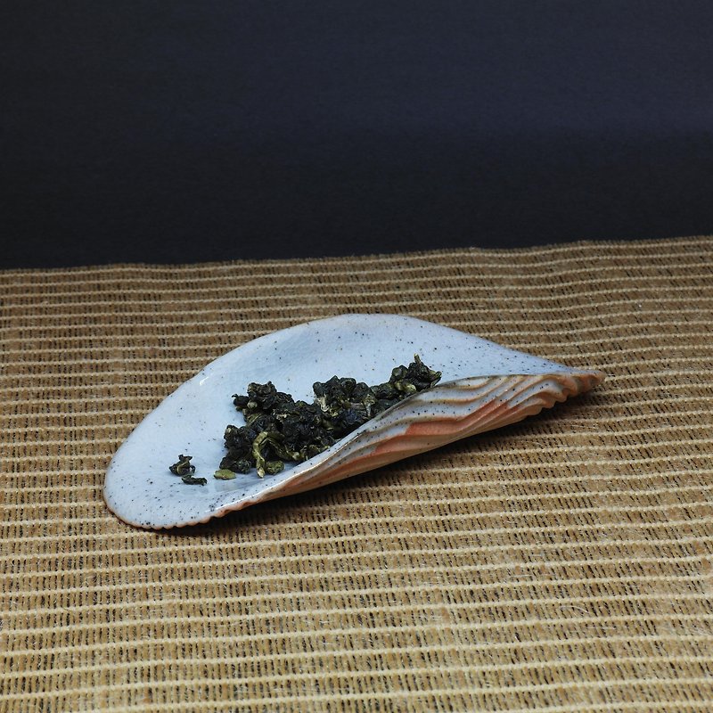 苏打釉茶则 素面 手作陶艺 茶道具 - 茶具/茶杯 - 陶 白色