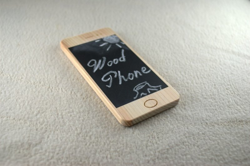 落書きスマホ　Wood-Phone - 玩具/玩偶 - 木头 咖啡色