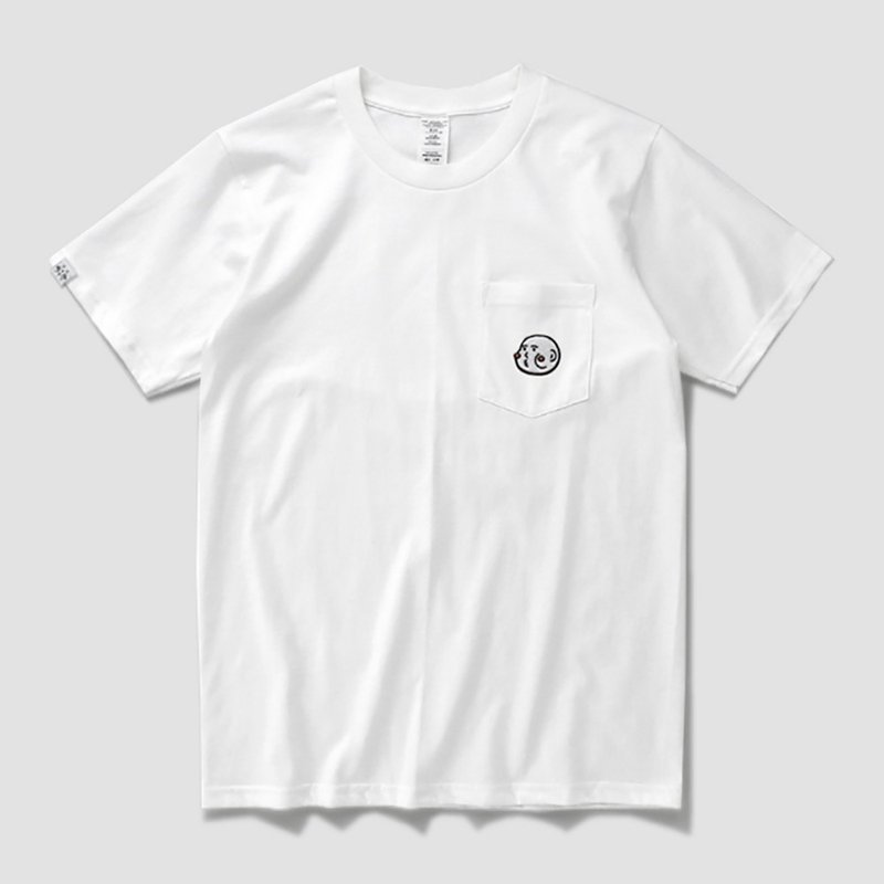 cheeky cheeky 厚面子 可爱 刺绣贴布 纯棉 短袖T恤 Tee T-Shirt - 女装 T 恤 - 其他材质 白色