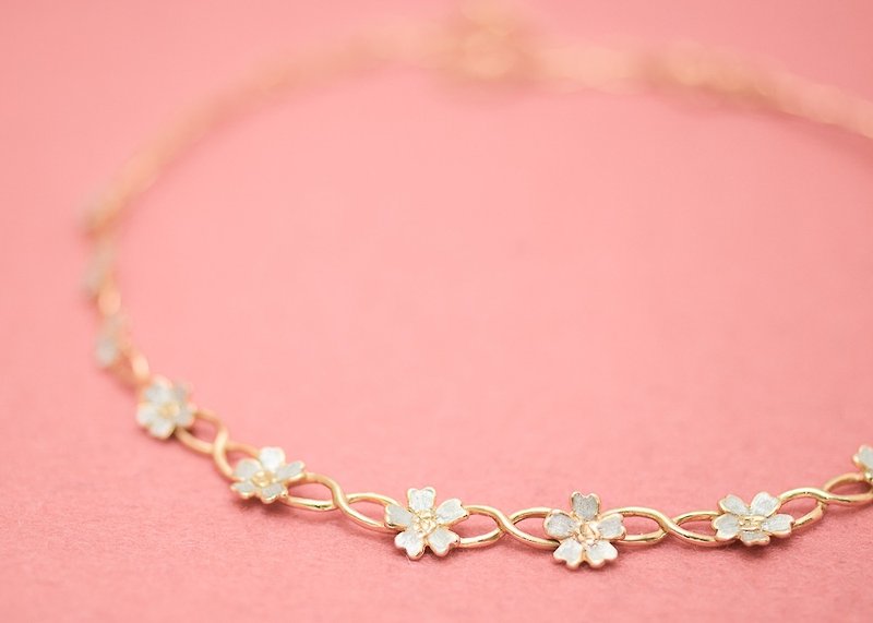 桜 ネックレス - 项链 - 其他金属 金色