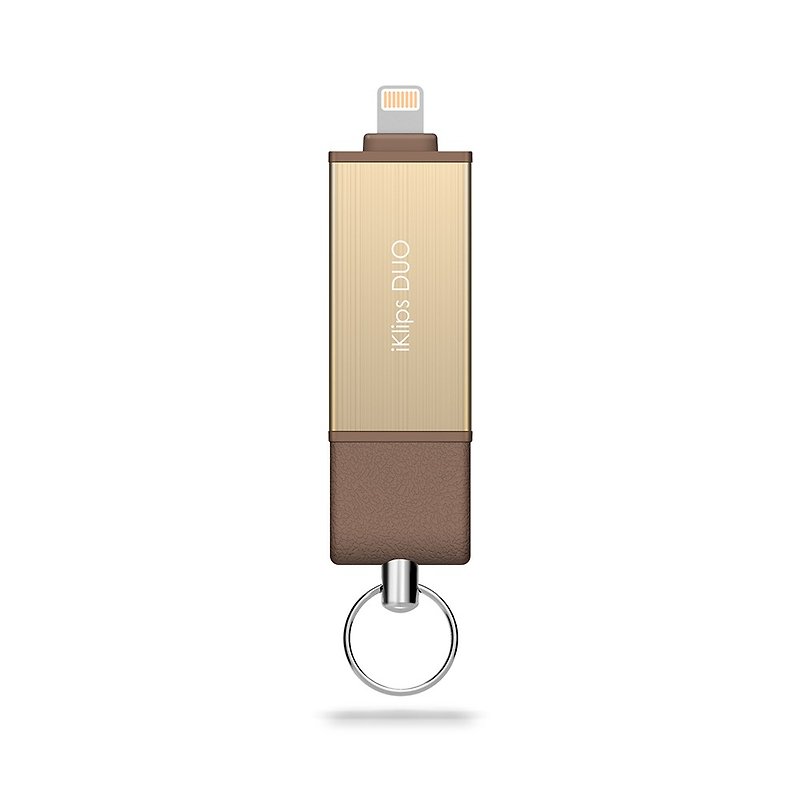【礼盒版】 iKlips DUO 苹果iOS双向随身碟/保存碟 32GB 金 - 其他 - 其他金属 金色