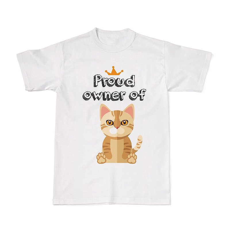 Proud Cat Owners Tees - Bengal Cat - 女装 T 恤 - 棉．麻 白色