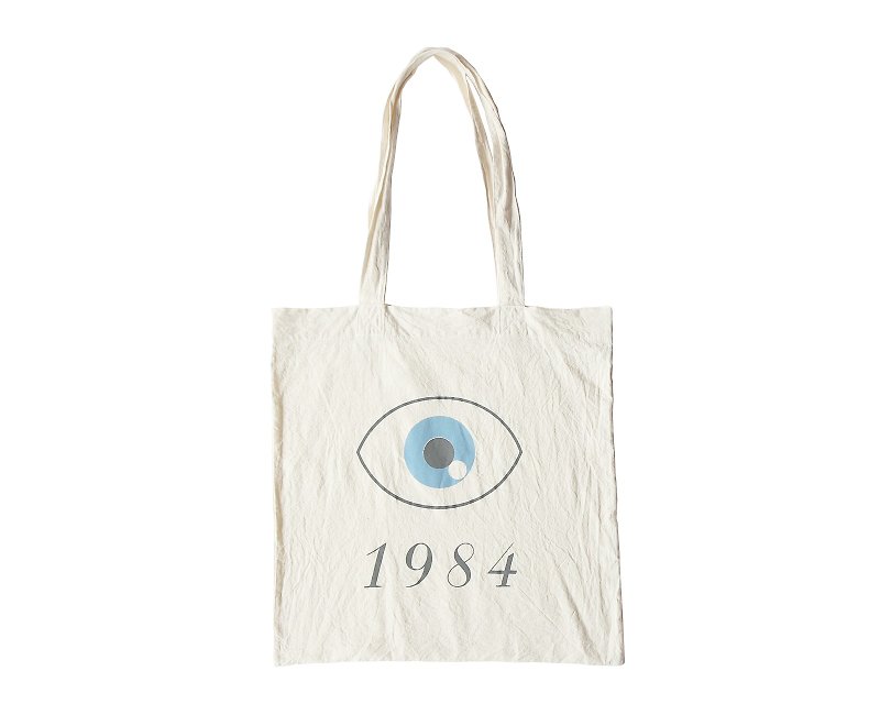 Super Soft Cotton Tote Bag - 1984 George Orwell - 其他 - 棉．麻 蓝色