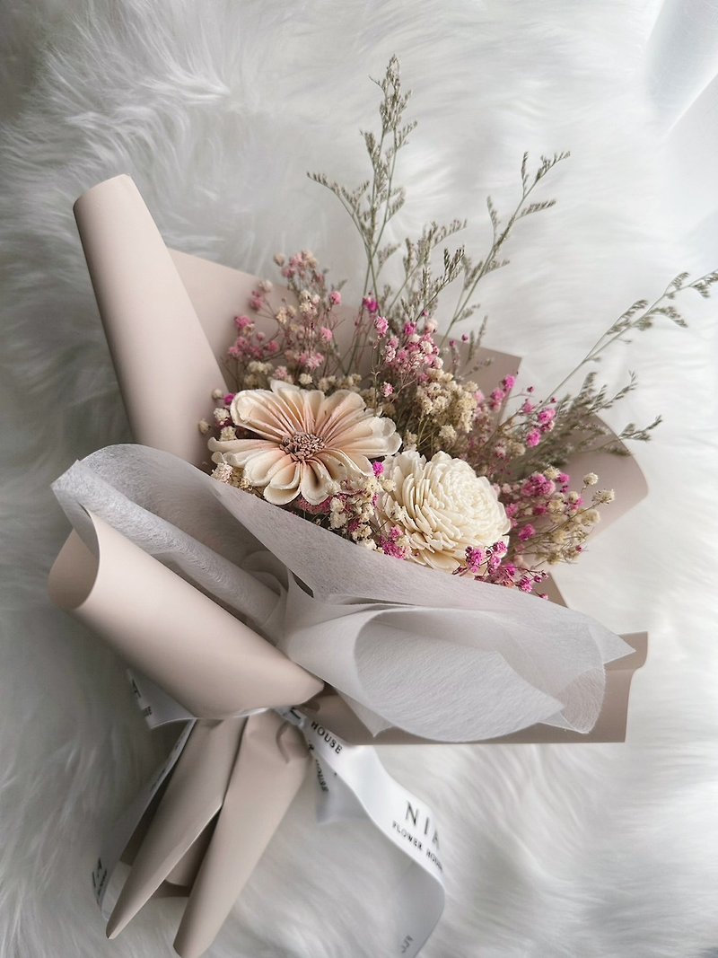 妮娅设计|快速出货 韩式质感小花束 - 干燥花/捧花 - 植物．花 