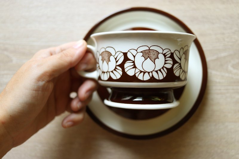 芬兰Arabia KATRILLI水莲花大茶杯组 - 茶具/茶杯 - 瓷 咖啡色