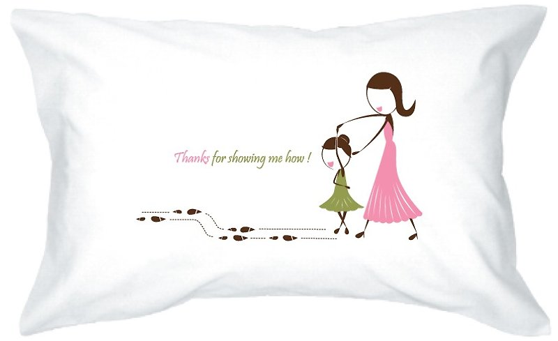 母亲节礼物组 - 马克杯 + 枕头套 | HUMAN TOUCH - 枕头/抱枕 - 棉．麻 白色