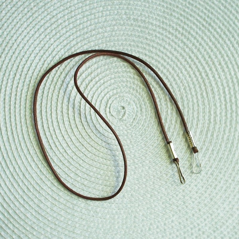 Lovely【腊绳2mm总长60厘米、深棕】大人版口罩挂绳 - 挂绳/吊绳 - 其他人造纤维 咖啡色