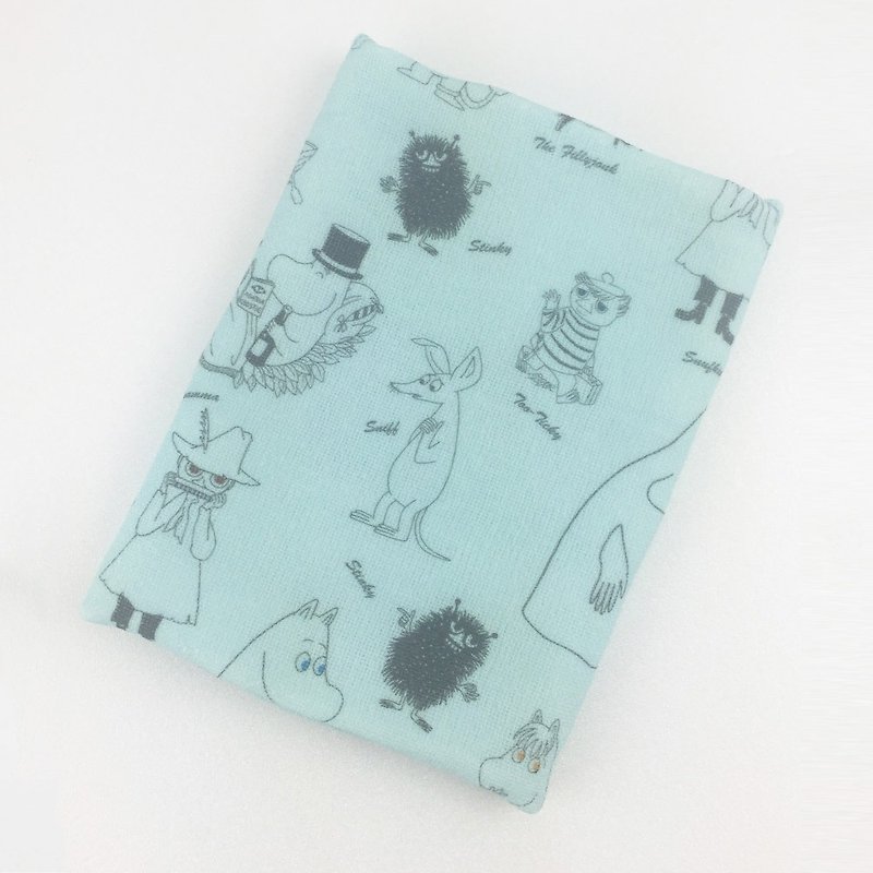Moomin噜噜米授权【描绘Moomin】-厚棉纱布方巾(450g) - 毛巾浴巾 - 棉．麻 蓝色