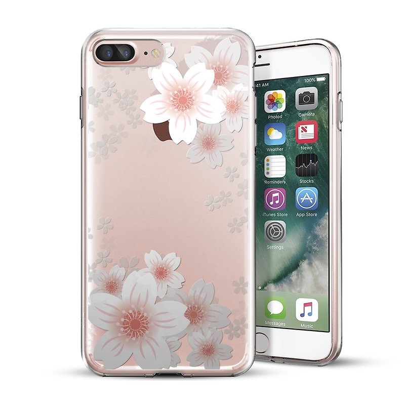AppleWork iPhone 6/6S/7/8 原创设计保护壳 - 樱花 CHIP-058 - 手机壳/手机套 - 塑料 白色