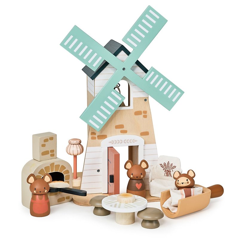 风车磨坊 - 玩具/玩偶 - 木头 