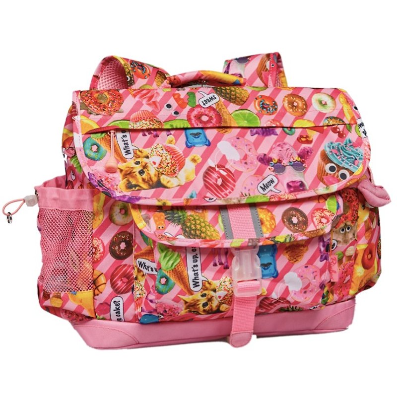 美国Bixbee彩印系列-粉粉甜想中童轻量舒压背/书包 - 后背包/双肩包 - 聚酯纤维 粉红色