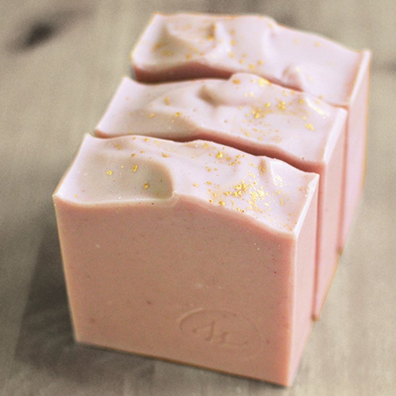 粉红波波-粉红矿,冷制皂,薰衣草玫瑰草香,混合偏干肌 - 肥皂/手工皂 - 植物．花 粉红色