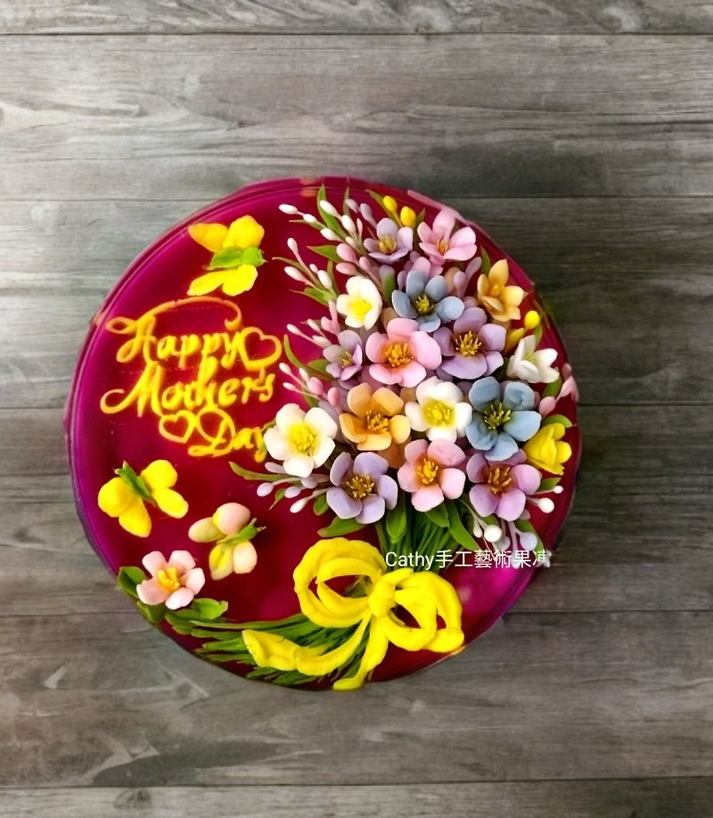 2024母亲节蛋糕主题 花束蛋糕。母亲节蛋糕。母亲节送礼 - 蛋糕/甜点 - 其他材质 