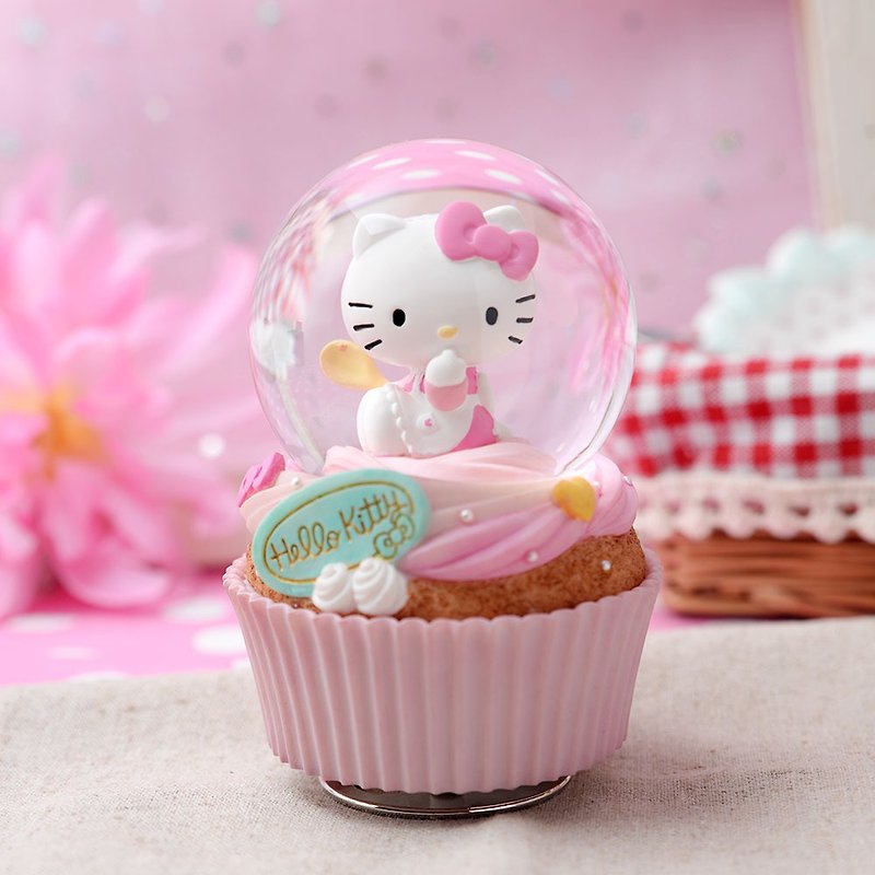 Hello Kitty 甜点 水晶球音乐铃 - 摆饰 - 其他材质 