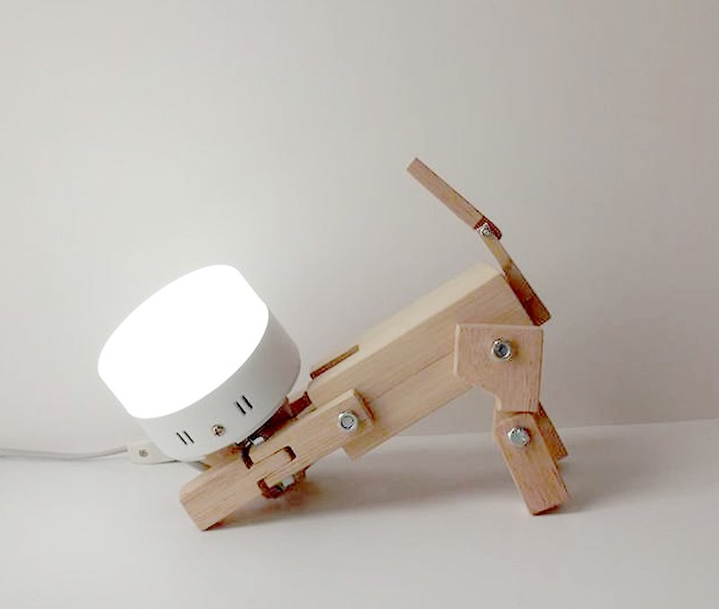 LED Lamp Dog no.1 - 灯具/灯饰 - 木头 