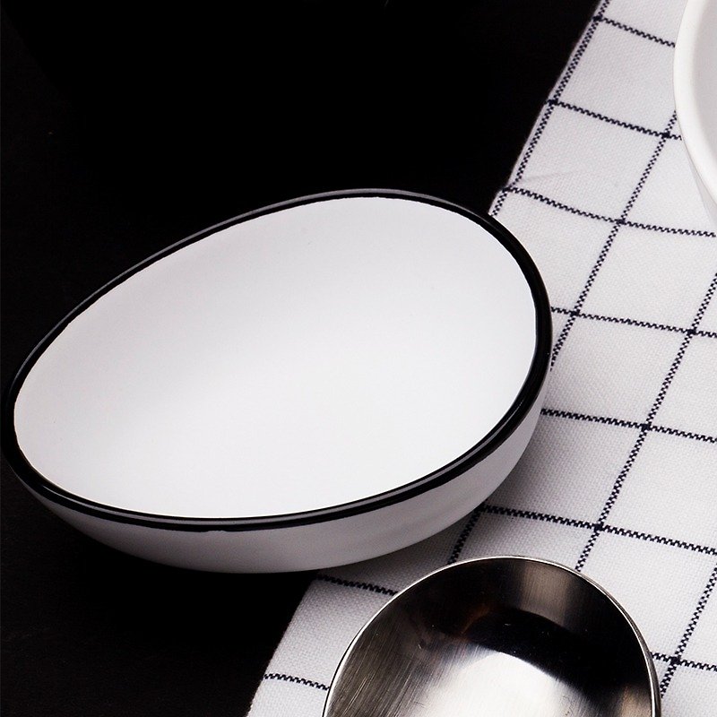 【JOYYE陶瓷餐具】小鸟依偎蛋型调味碟 一套2件 - 浅碟/小碟子 - 瓷 