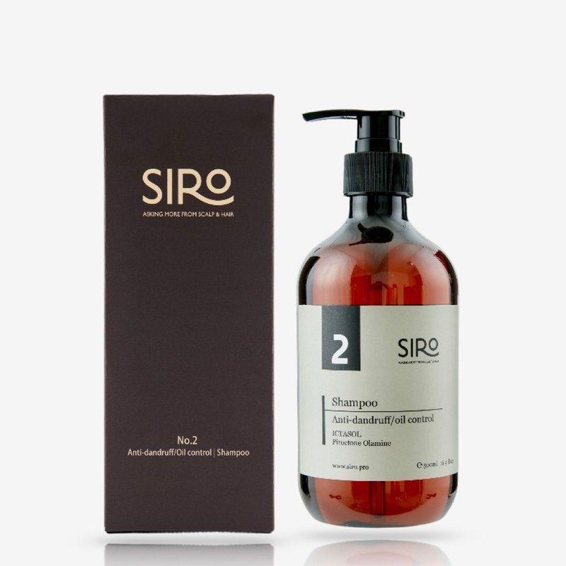 【SIRO】2号控油抗屑洗发露 500ml 易出屑、头皮严重出油搔痒 - 洗发用品 - 其他材质 