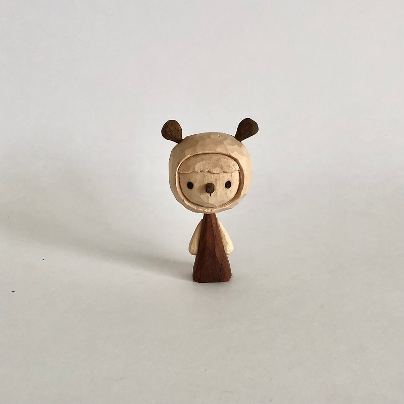 小熊木雕 - 摆饰 - 木头 咖啡色
