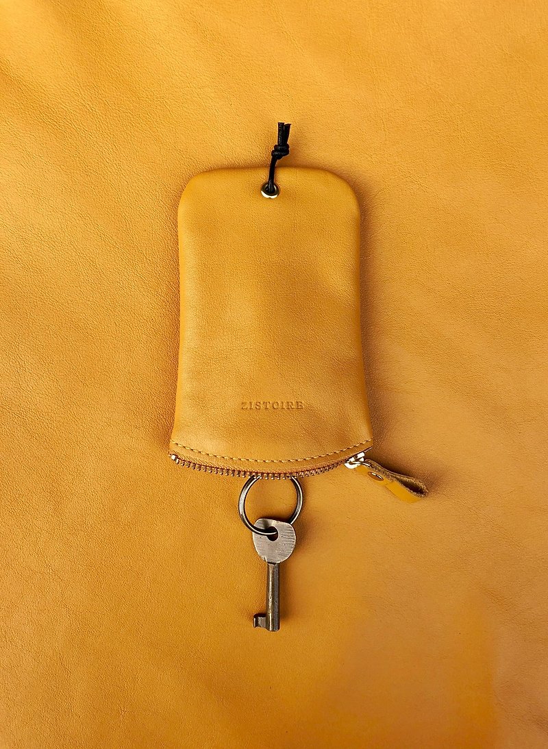 【Keys' Sweet Home / 钥匙包】金盏花黄  - 钥匙链/钥匙包 - 真皮 