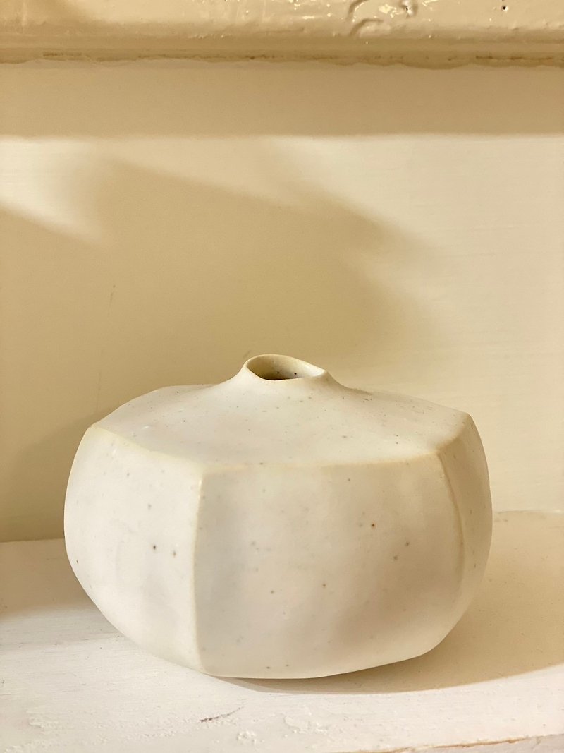 乳白色花瓶/花器 - 花瓶/陶器 - 瓷 