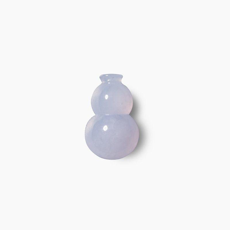 糯冰种 | 紫罗兰 | 裸石 | 葫芦 - 金工/饰品 - 玉石 紫色