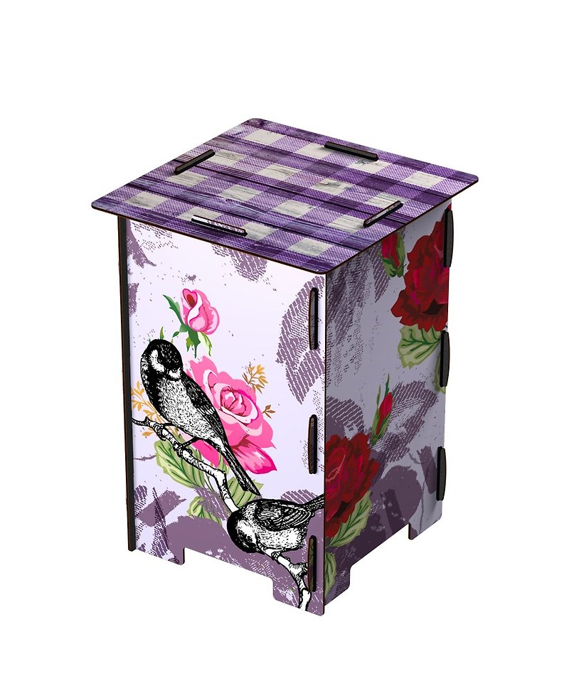 意大利MIHO进口华丽木制椅凳/椅子/穿鞋椅(Rose Garden玫瑰花园) - 其他家具 - 木头 紫色