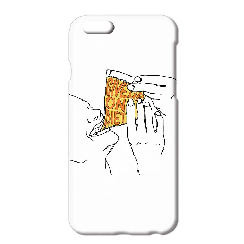iPhone ケース / Give up on diet - 手机壳/手机套 - 塑料 白色