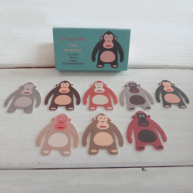 回纹针-金刚-猴子-环保纸书签 - 卡片/明信片 - 纸 