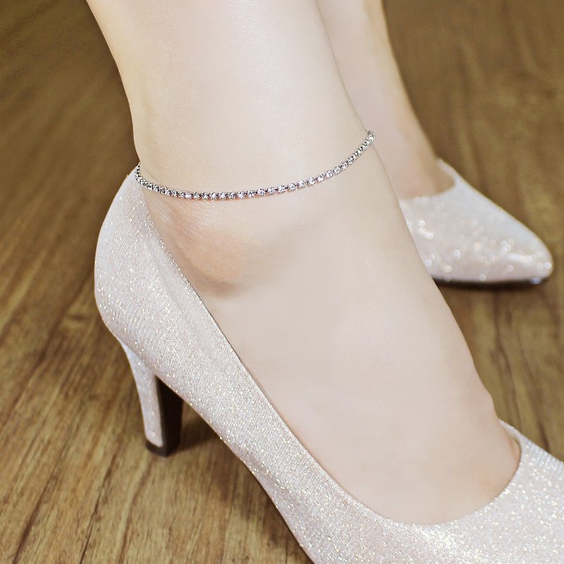 BELEZA Simple style anklet / 简约风踝链 脚链 足链 - 脚链/脚环 - 其他金属 白色