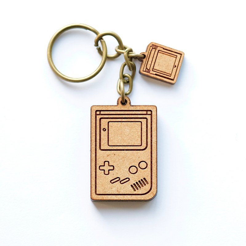 木制钥匙圈-Gameboy - 钥匙链/钥匙包 - 木头 咖啡色