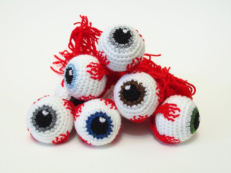 Creepy eyeball (1 pc) - 玩偶/公仔 - 压克力 红色