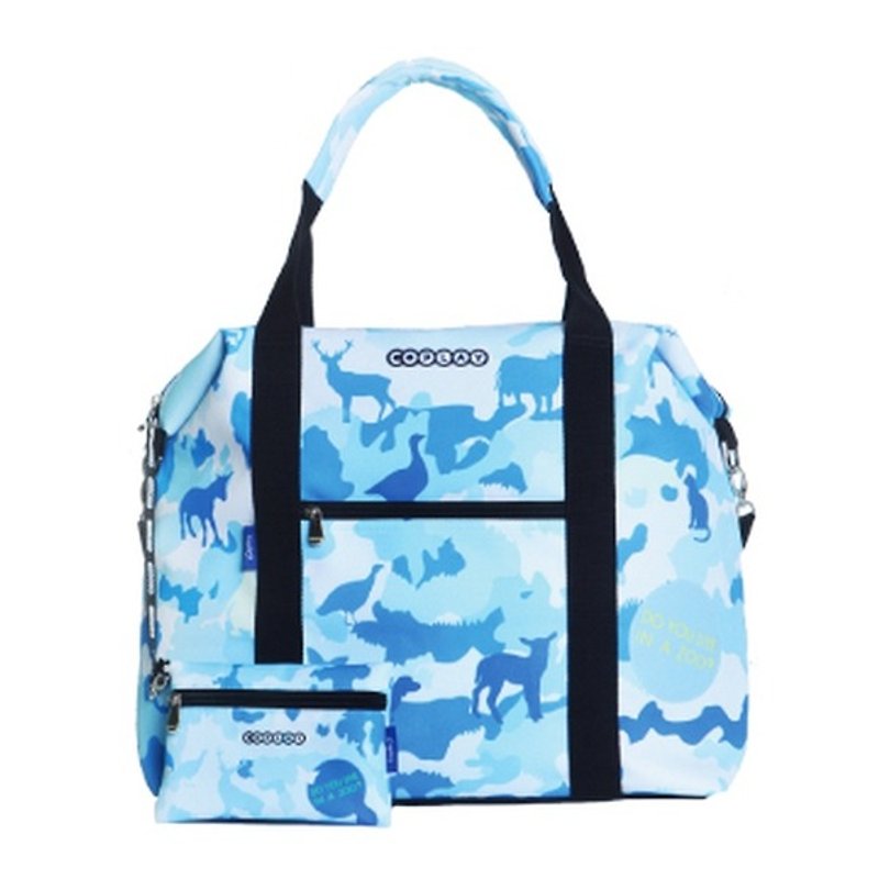 迷彩动物园蓝| 旅行袋 | 大容量 | 肩背包 | 斜背包 | 手提包 - 侧背包/斜挎包 - 其他材质 多色