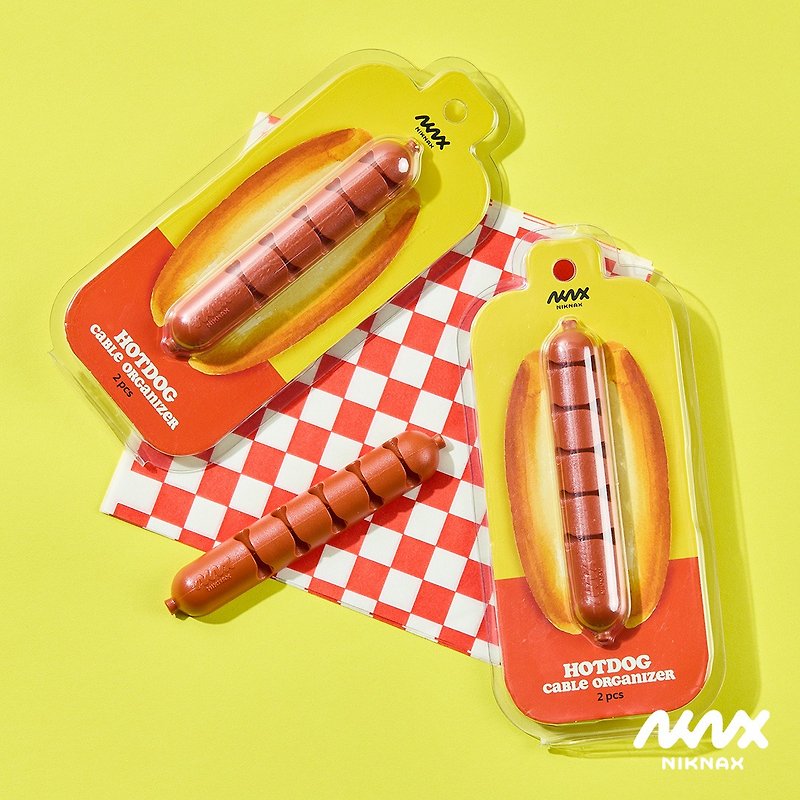 Hotdog 理线器 | Niknax | 理线器（2 件） - 手机配件 - 塑料 橘色