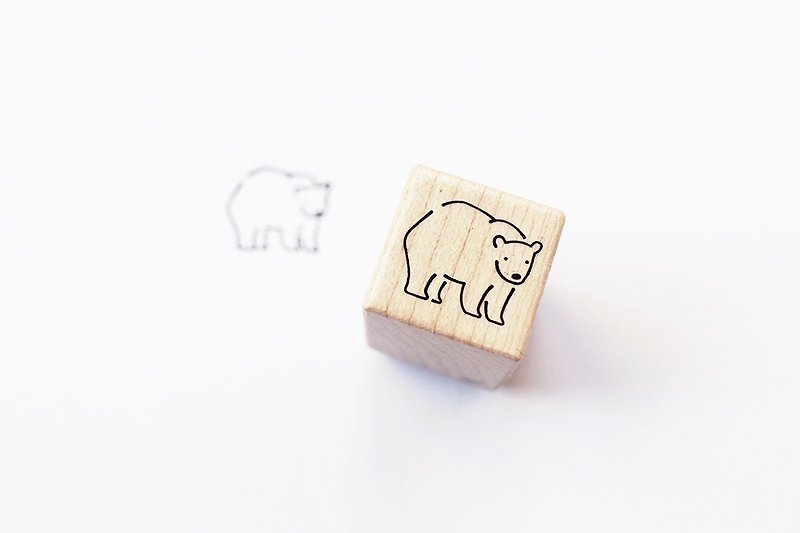 Maotu - 积木印章 (北极熊笔记) - 印章/印台 - 木头 