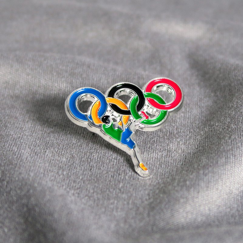 Olympic Climber Guy Enamel Pin – 送给登山者的礼物 – 攀岩针 – 등반 kuraimingu - 徽章/别针 - 其他金属 多色