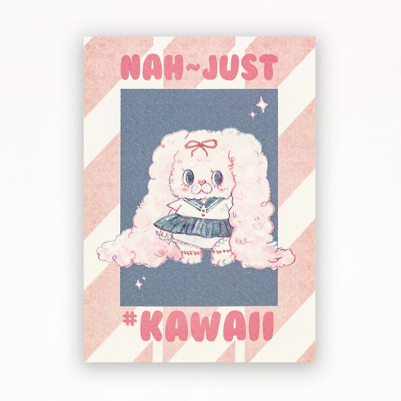 KAWAII |  独角兽玛尼 原创插画明信片 - 卡片/明信片 - 纸 粉红色