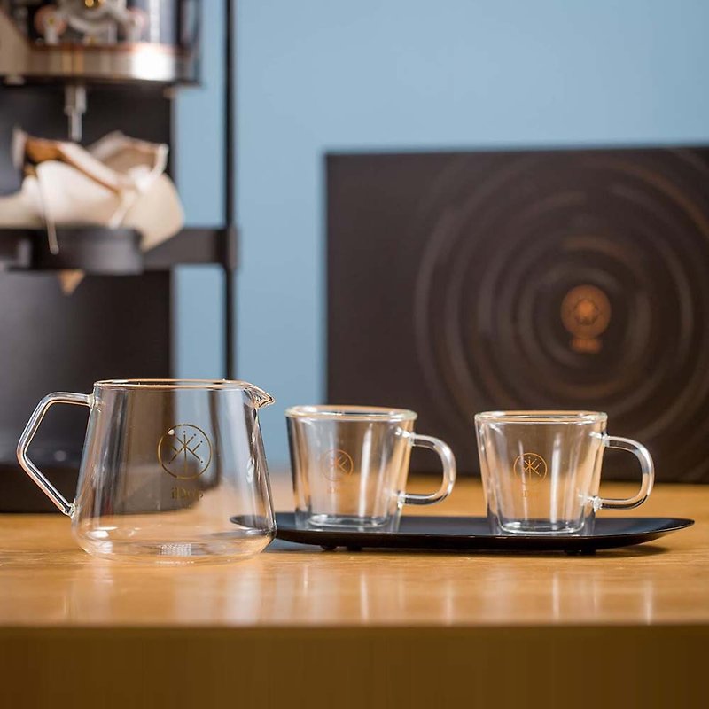 iDrip 精品咖啡配件时尚烫金礼盒 - 咖啡壶/周边 - 玻璃 透明